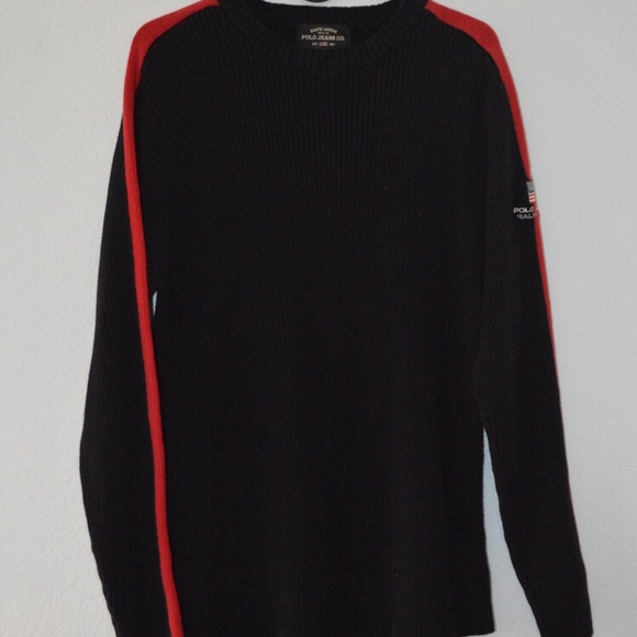 Polo by Ralph Lauren Other - Vintage Polo Jeans Side Stripe Sweater Polo by Ralph Lauren Other - Vintage Polo Jeans Side Stripe Sweater